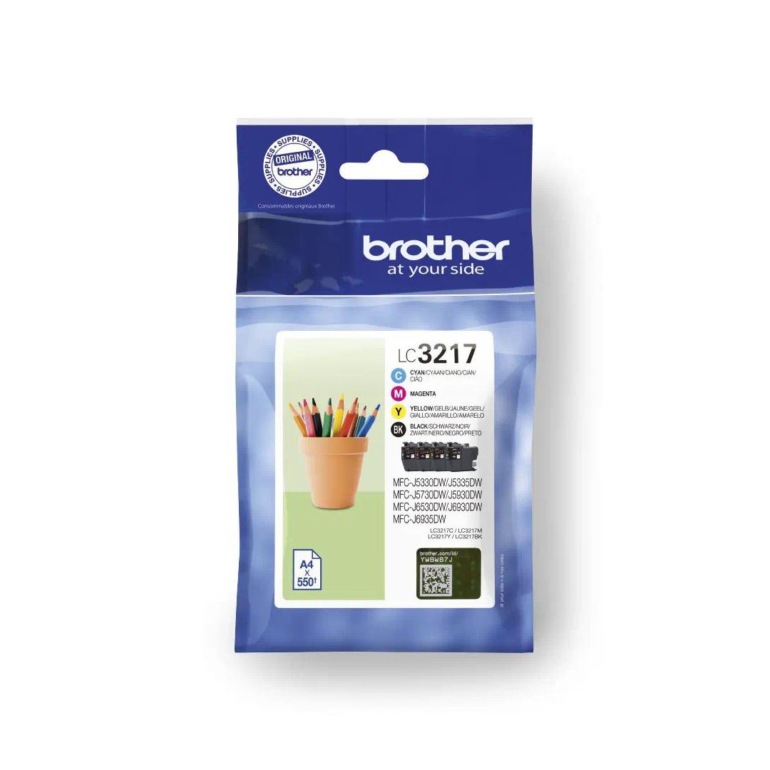 BROTHER Bläckpatron LC3217 4/fp | Toner och bläck - Bläckpatroner - Bläckpatroner Brother | Kontorsexperten