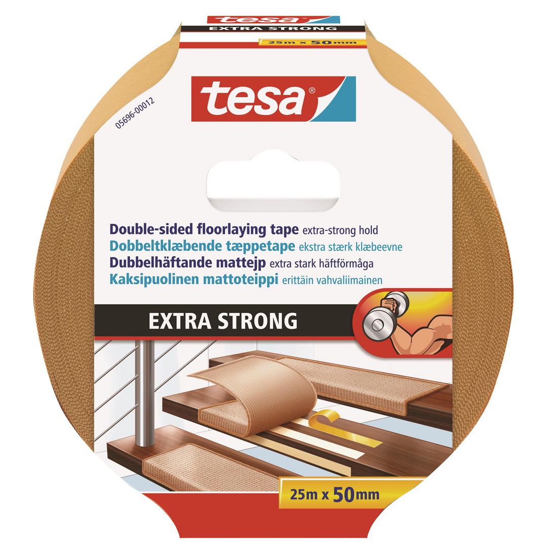 TESA Mattejp 5696 Extra Strong 50mmx25m | Emballage och lagerutrustning - Packtejper - Dubbelhäftande tejp | Kontorsexperten