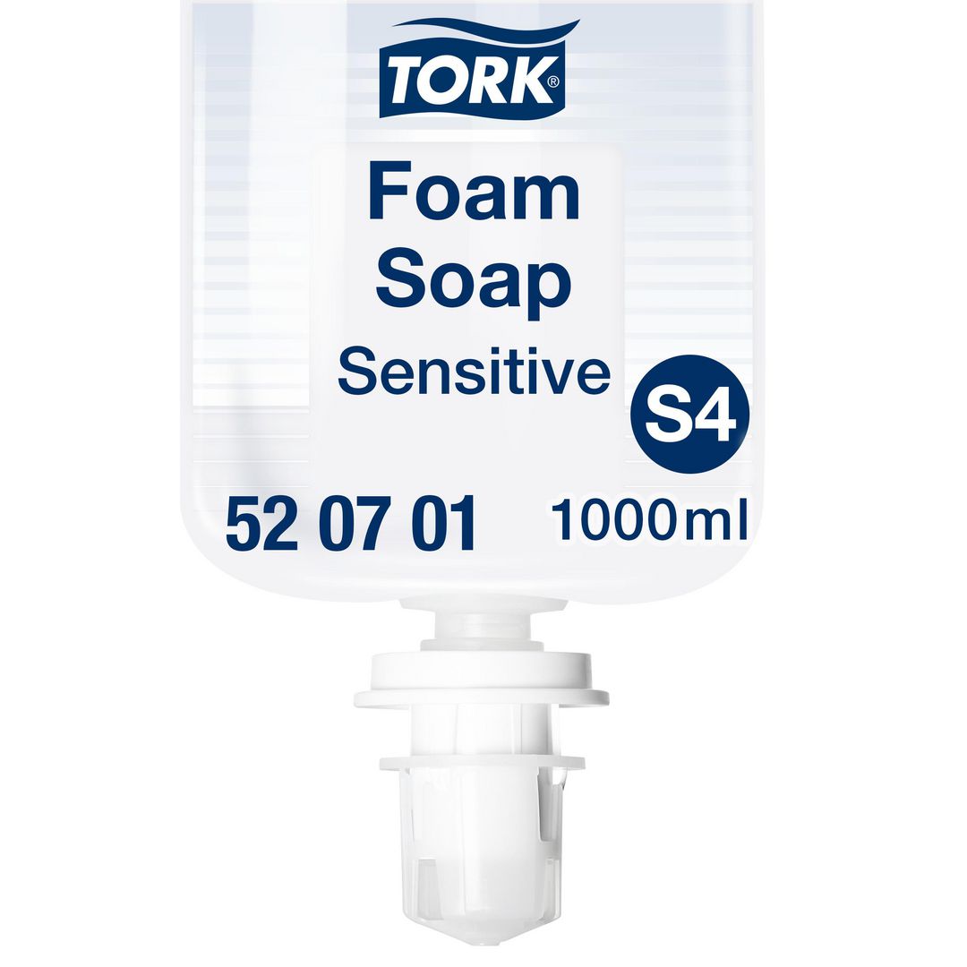 TORK Skumtvål S4 Sensitive Handtvätt 1L | Städ och hygien - Tvål och hygien - Hygiensystem - Tork | Kontorsexperten