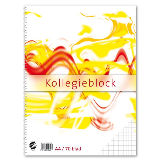 Kollegieblock A4 60g rutat TF | Kontorsmaterial - Block och anteckningsböcker - Kollegieblock | Kontorsexperten