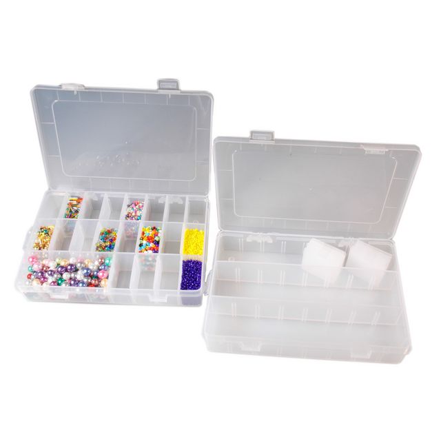 Pysselförvaringslåda, 200 x 130 mm, plast | Skola och förskola - Hobbymaterial - Verktyg och förvaring | Kontorsexperten