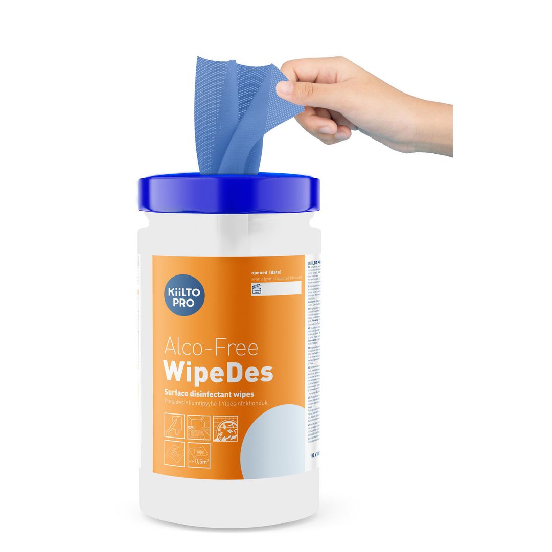 KIILTO PRO Ytdesinfektion våtservett WipeDes alkoholfri | Städ och hygien - Tvål och hygien - Våtservetter | Kontorsexperten