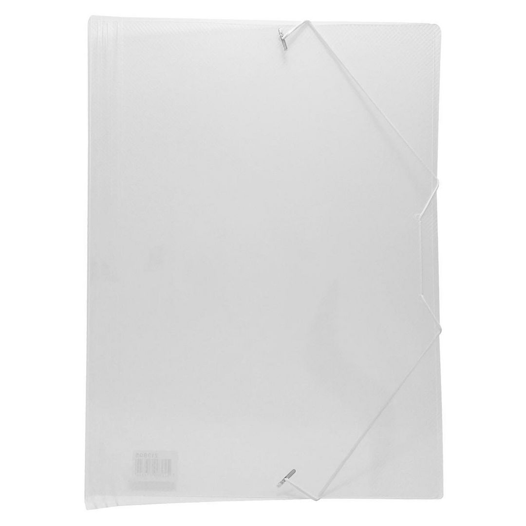 Gummibandsmapp plast A4 transparent | Kontorsmaterial - Mappar och plastfickor - Gummibandsmappar 3-klaff - Plast | Kontorsexperten