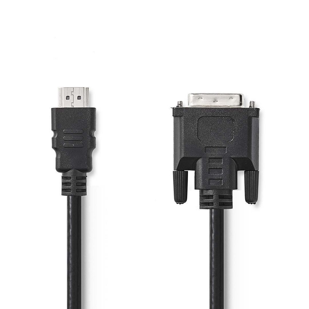 NEDIS Kabel HDMI Ha - DVI Ha 2m | Datorprodukter - Kablar och adaptrar - HDMI | Kontorsexperten