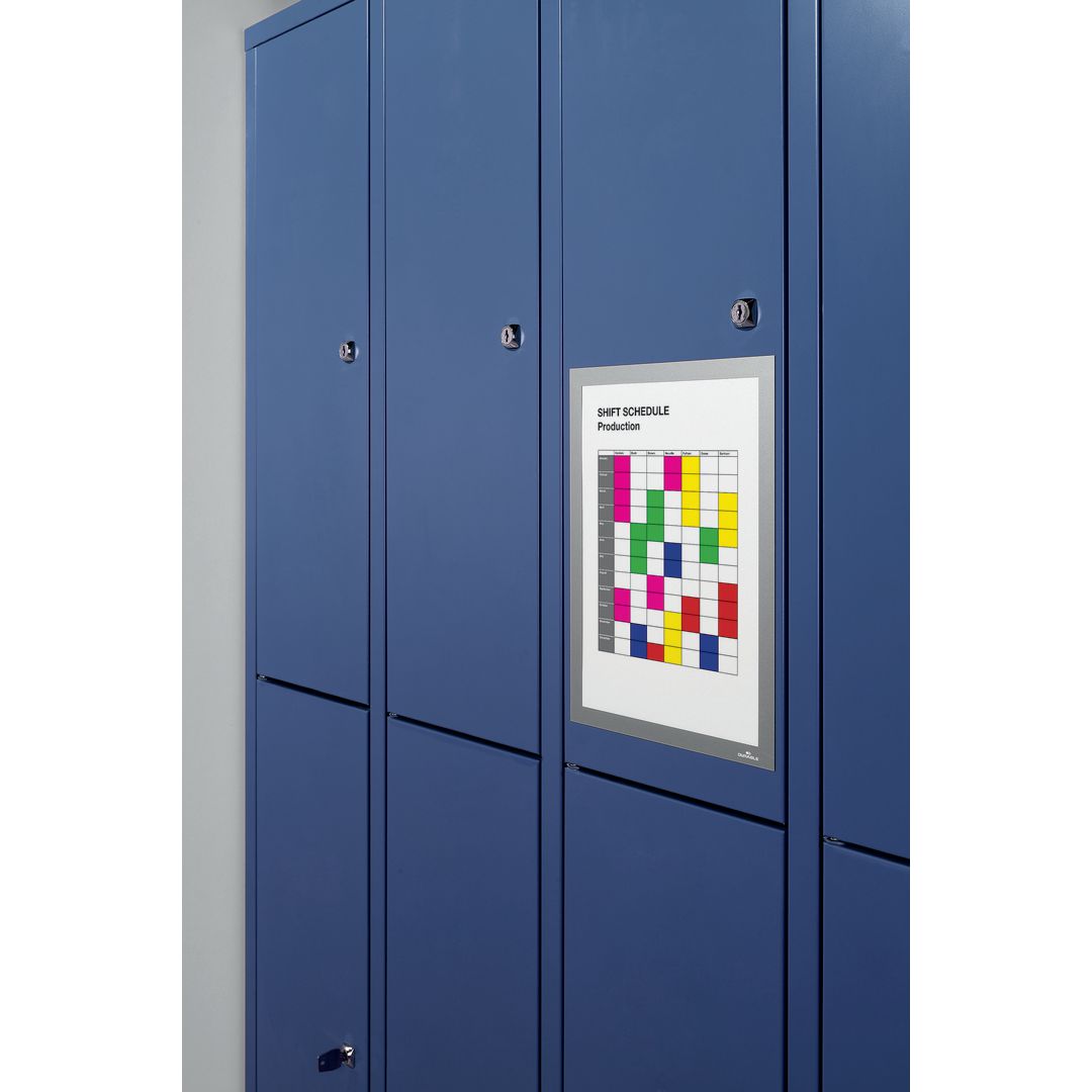 DURABLE Magnetram DURAFRAME MAGNETIC A4 silver 5/fp | Kontorsmöbler och inredning - Tavlor ställ och ramar - Magnet ramar | Kontorsexperten