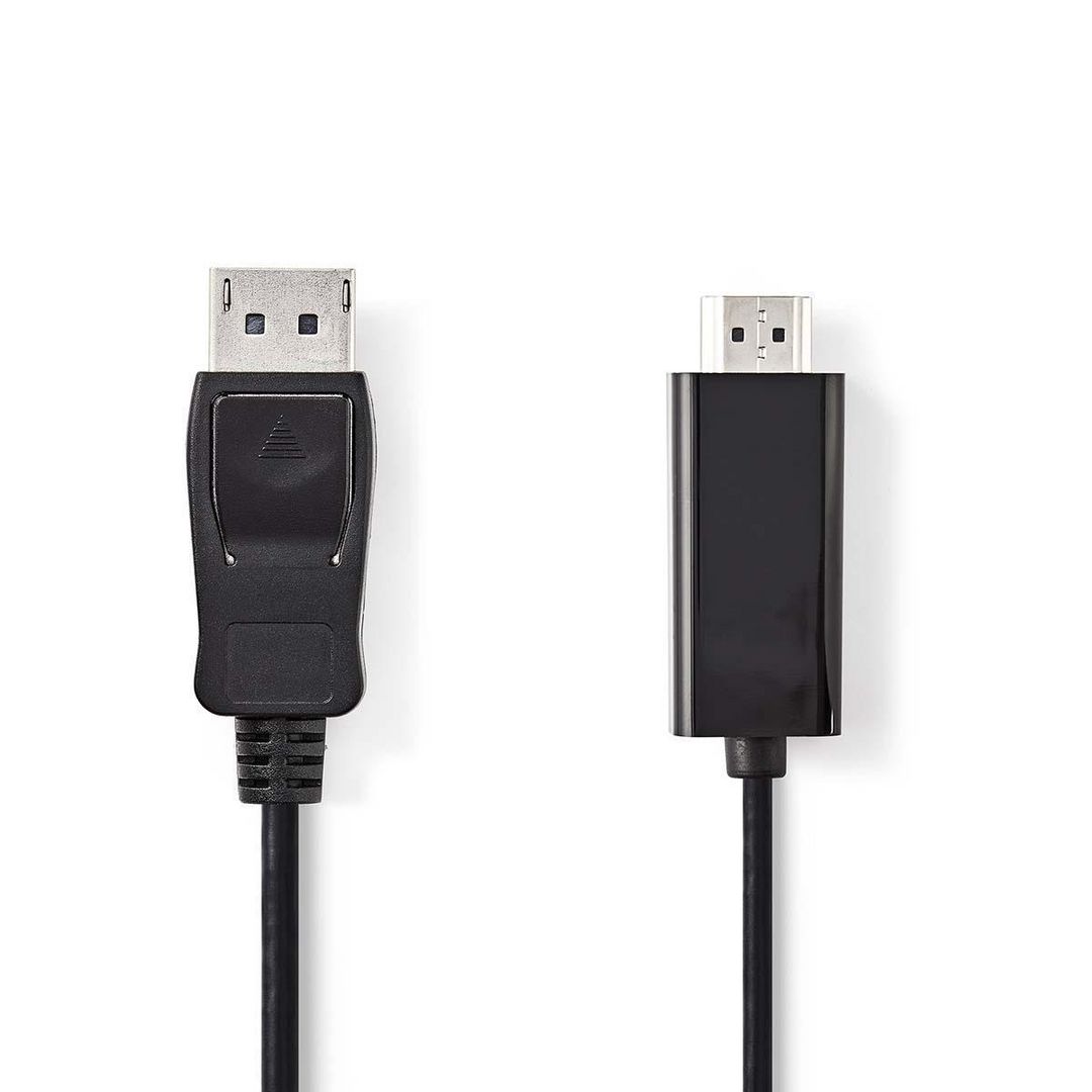 NEDIS Kabel DP Ha - HDMI Ha 2m | Datorprodukter - Kablar och adaptrar - Displayport | Kontorsexperten