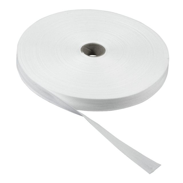 Bomullsband 50mx13mm vit | Skola och förskola - Hobbymaterial - Band | Kontorsexperten