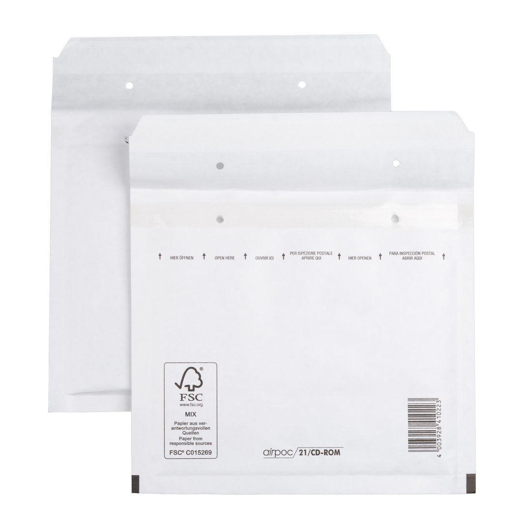 AIRPOC Bubbelpåse Nr 11 165x180mm remsa 100/fp | Emballage och lagerutrustning - Kuvert och postemballage - Bubbelpåsar | Kontorsexperten