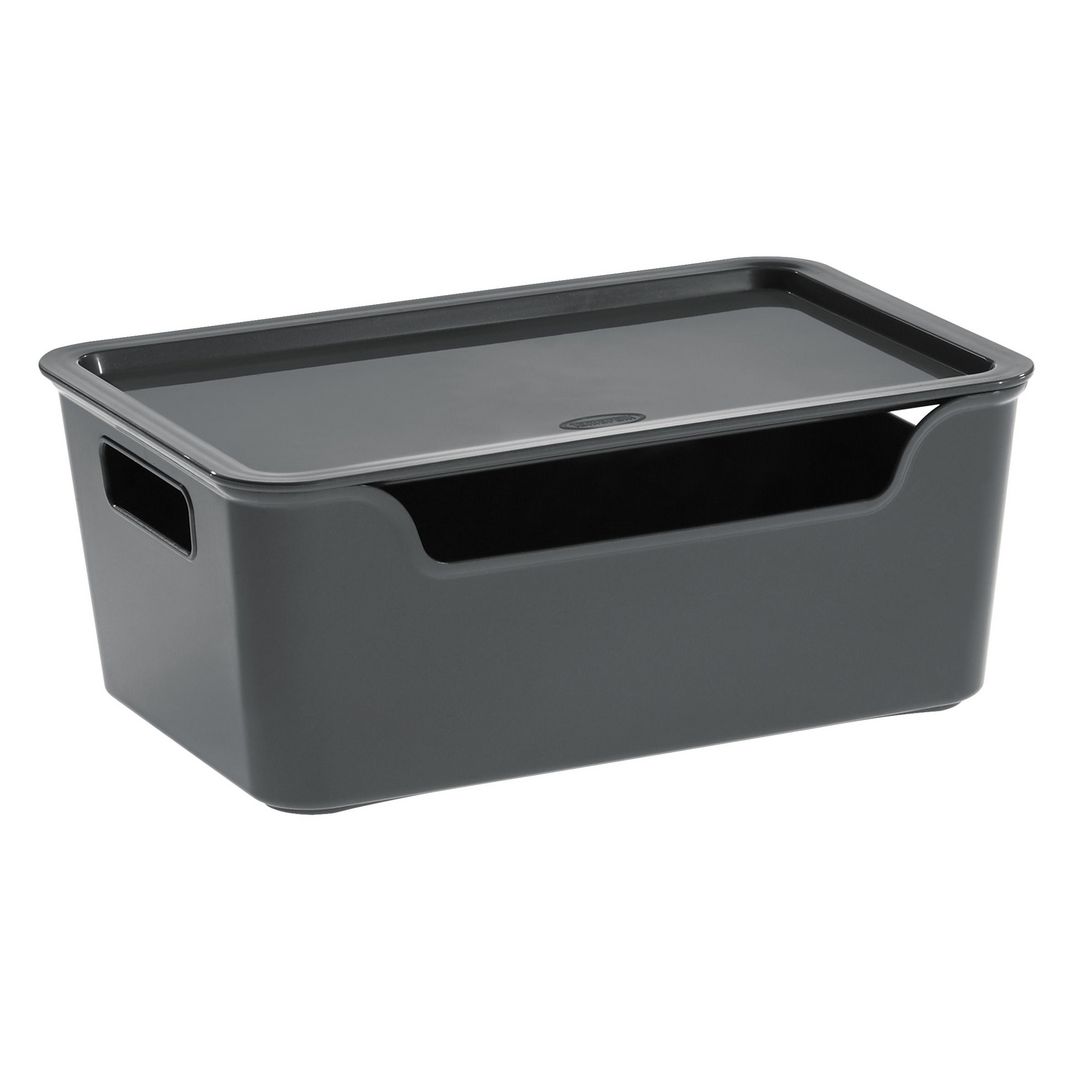 CEP Plastlåda Bella plast 4,22L grå | Kontorsmaterial - Arkivering och kontorsförvaring - Förvaringslådor | Kontorsexperten