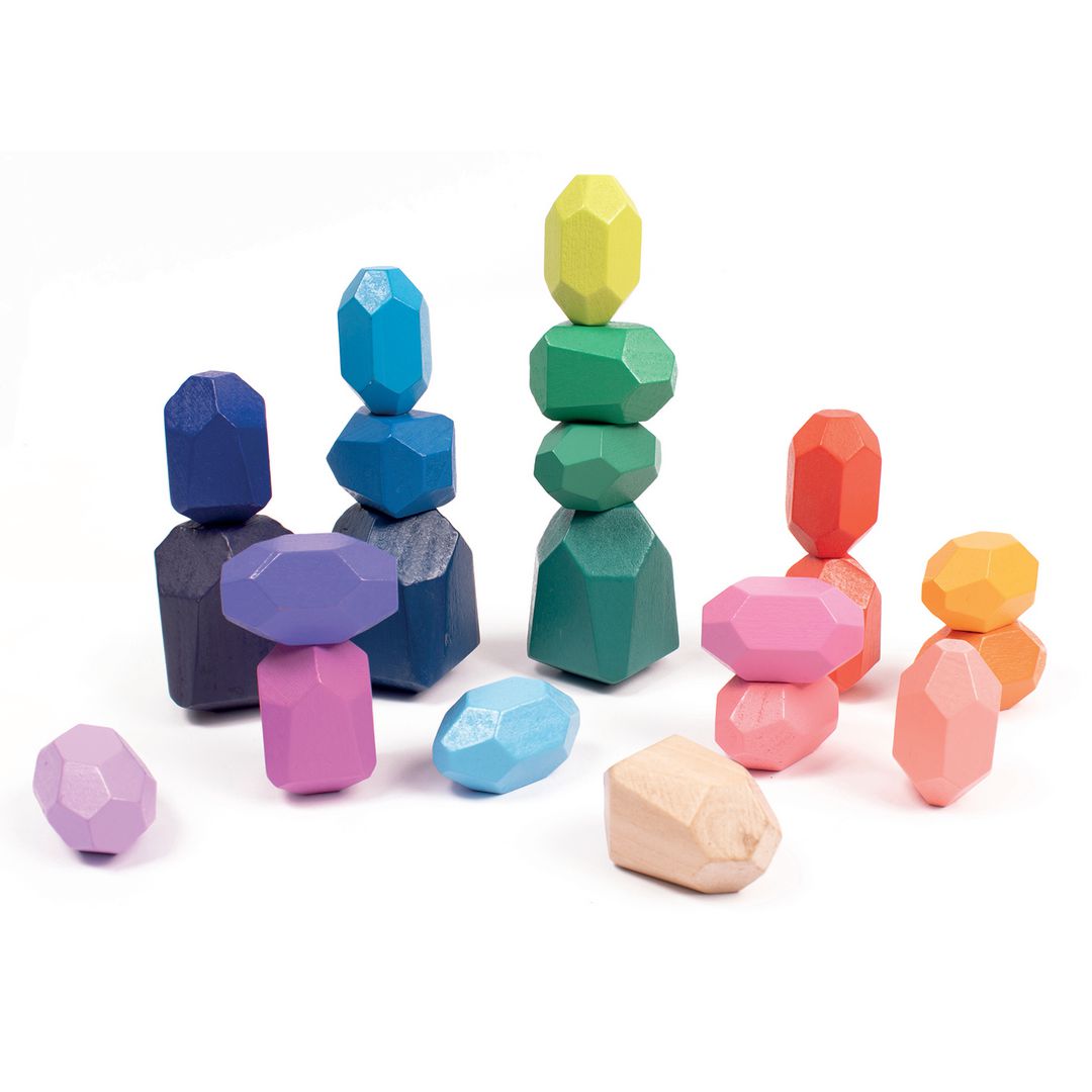 MYPAUZE Trästenar olika former färgade 21/fp | Skola och förskola - Lekmaterial - Bygglek, konstruktion och mosaik | Kontorsexperten