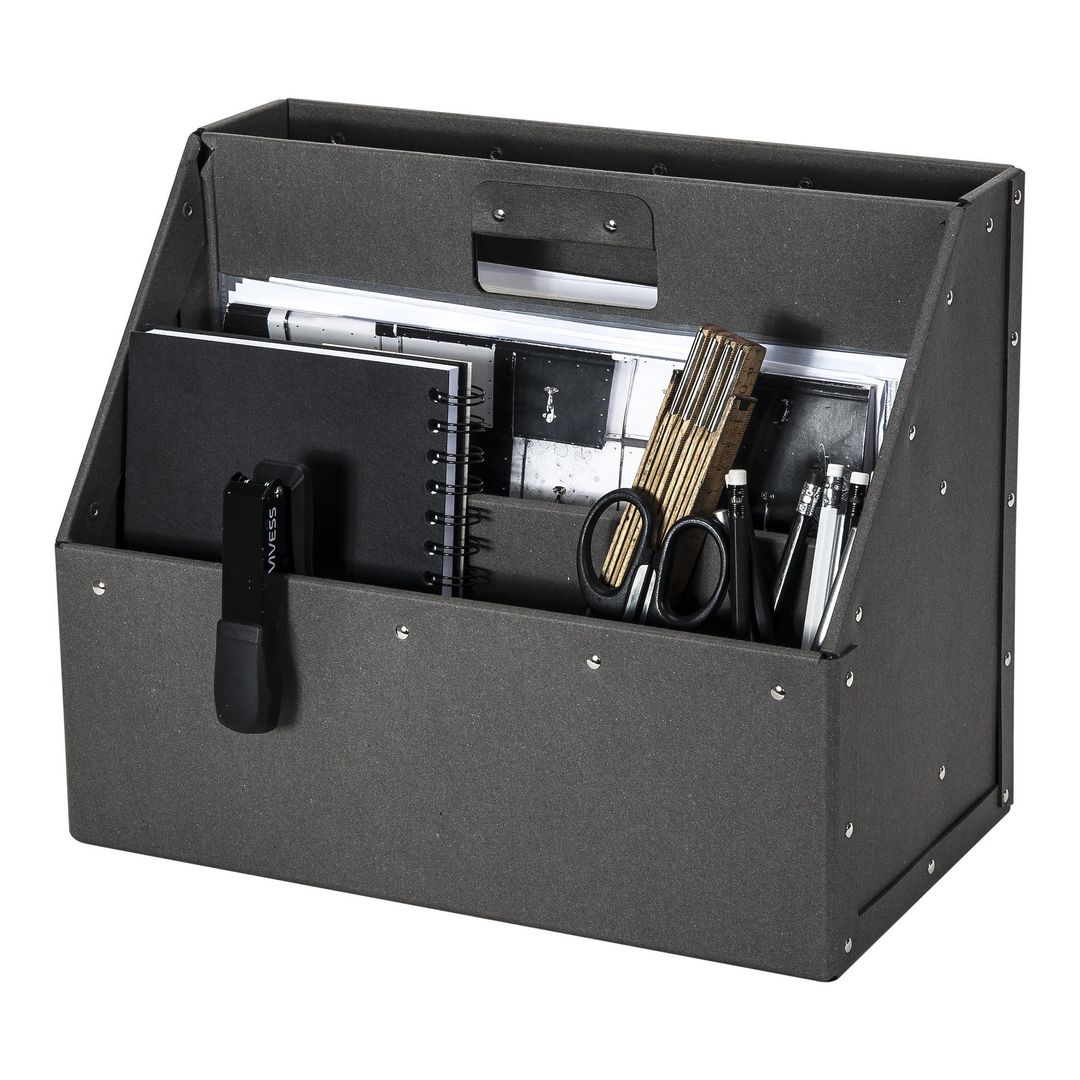 BIGSO BOX Förvaring med handtag grå | Kontorsmaterial - Arkivering och kontorsförvaring - Förvaringslådor | Kontorsexperten