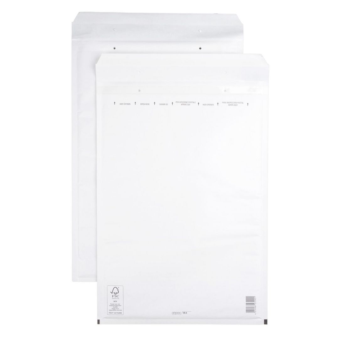 AIRPOC Bubbelpåse Nr 19 300x445mm remsa 50/fp | Emballage och lagerutrustning - Kuvert och postemballage - Bubbelpåsar | Kontorsexperten