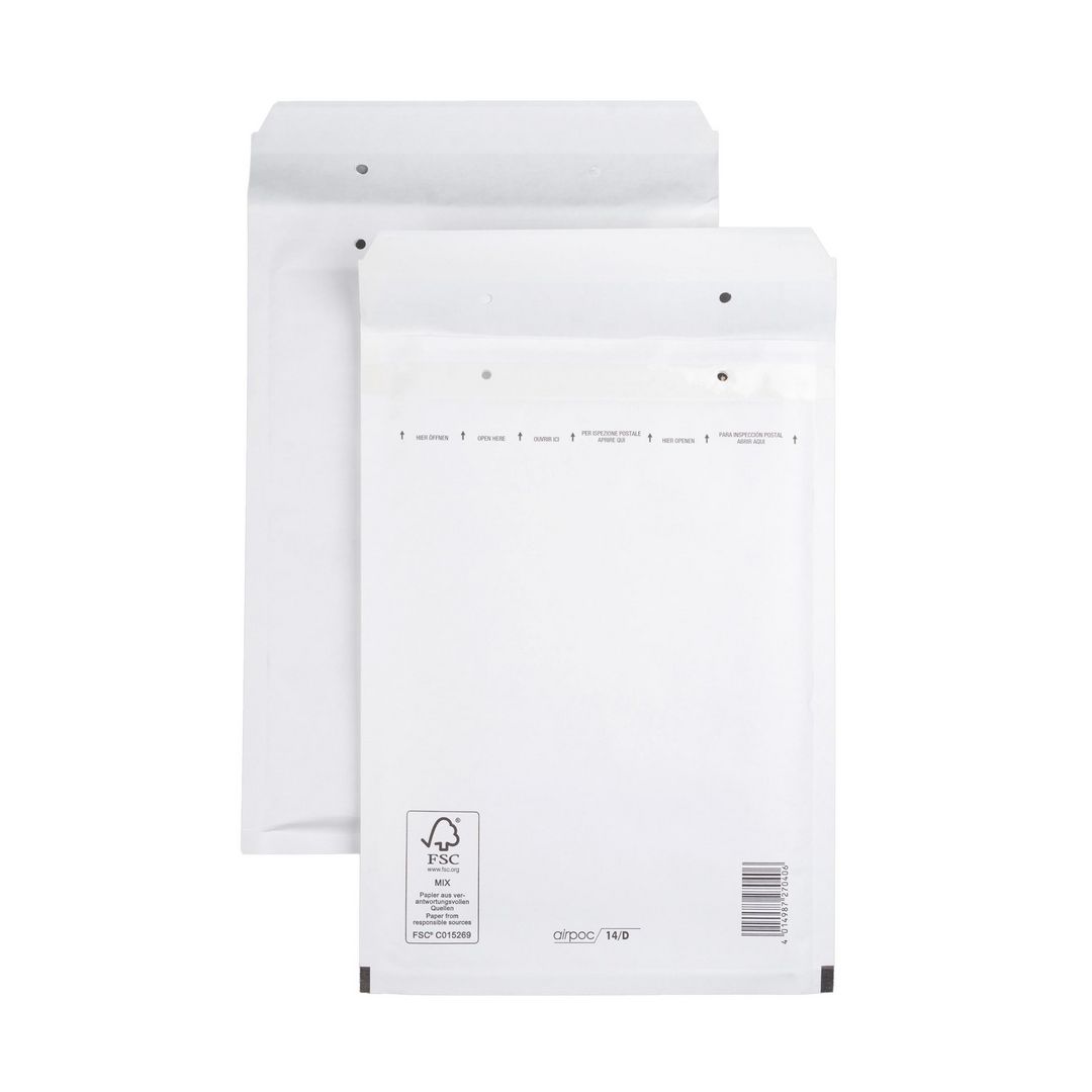 AIRPOC Bubbelpåse Nr 14 180x265mm remsa 100/fp | Emballage och lagerutrustning - Kuvert och postemballage - Bubbelpåsar | Kontorsexperten
