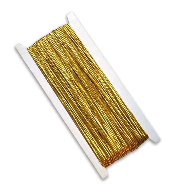 PLAYBOX Halsbandssnodd guld 50m | Skola och förskola - Hobbymaterial - Tråd, snöre och snodd | Kontorsexperten