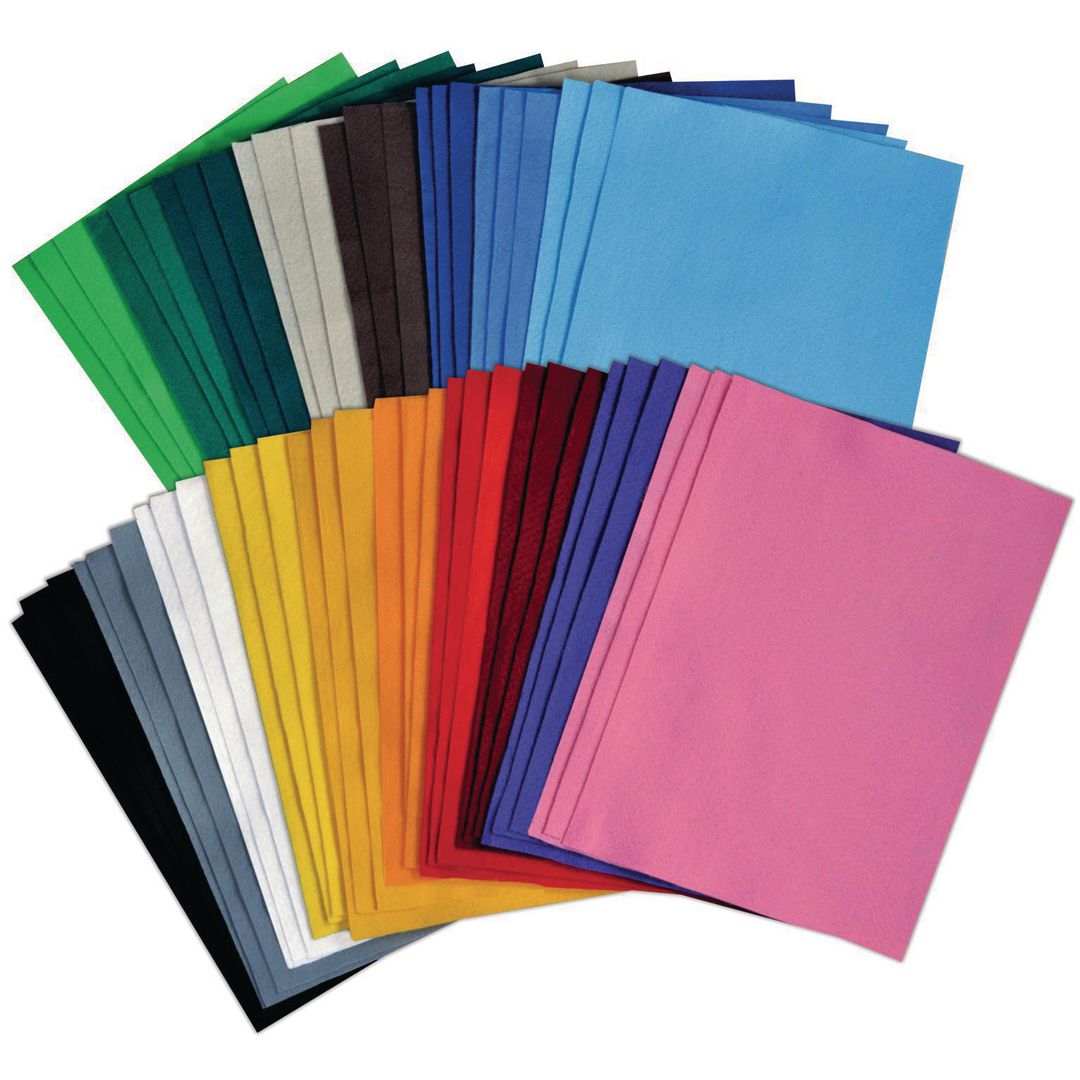 PLAYBOX Filtark 3x18 färger | Skola och förskola - Hobbymaterial - Filt | Kontorsexperten