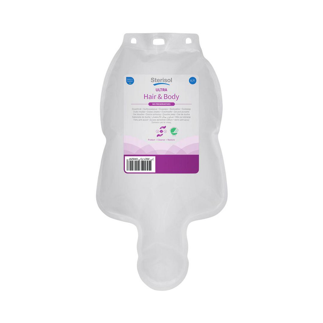 STERISOL Duschtvål ULTRA Hair & Body 700ml | Städ och hygien - Tvål och hygien - Hygiensystem - Sterisol | Kontorsexperten