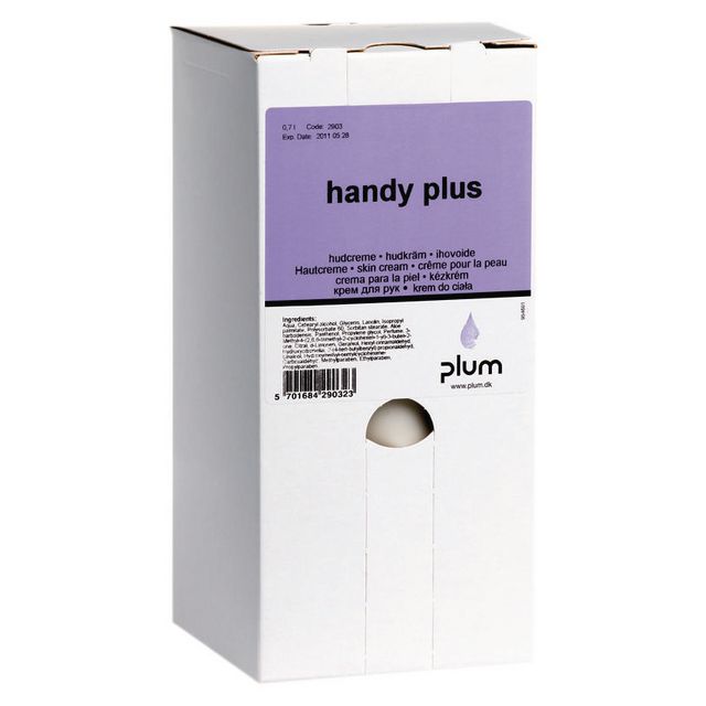 PLUM Handcreme Handy Plus kassett 700ml | Städ och hygien - Tvål och hygien - Hand- och hudcremer | Kontorsexperten