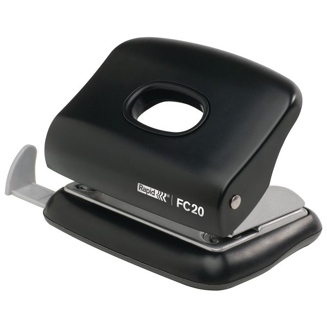 Rapid Hålslag FC20 svart EU-hålning | Kontorsmaterial - Till skrivbordet - Hålslag | Kontorsexperten