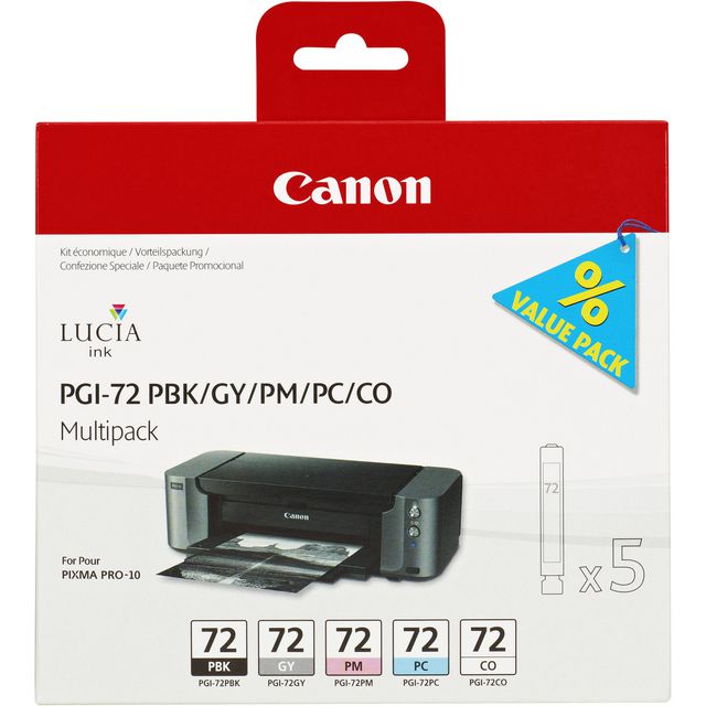 CANON Bläckpatron PGI-72 foto multi 5/fp | Toner och bläck - Bläckpatroner - Bläckpatroner Canon | Kontorsexperten