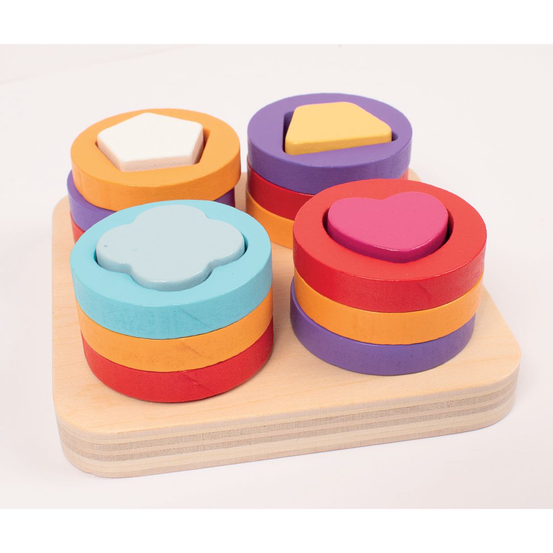 MYPAUZE Träformer matchningsspel | Skola och förskola - Lekmaterial - Förskolelek | Kontorsexperten