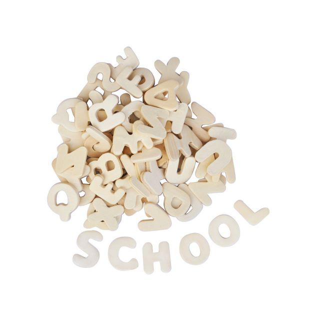 PLAYBOX Träbokstäver 300/fp | Skola och förskola - Hobbymaterial - Pyssel - Trä | Kontorsexperten
