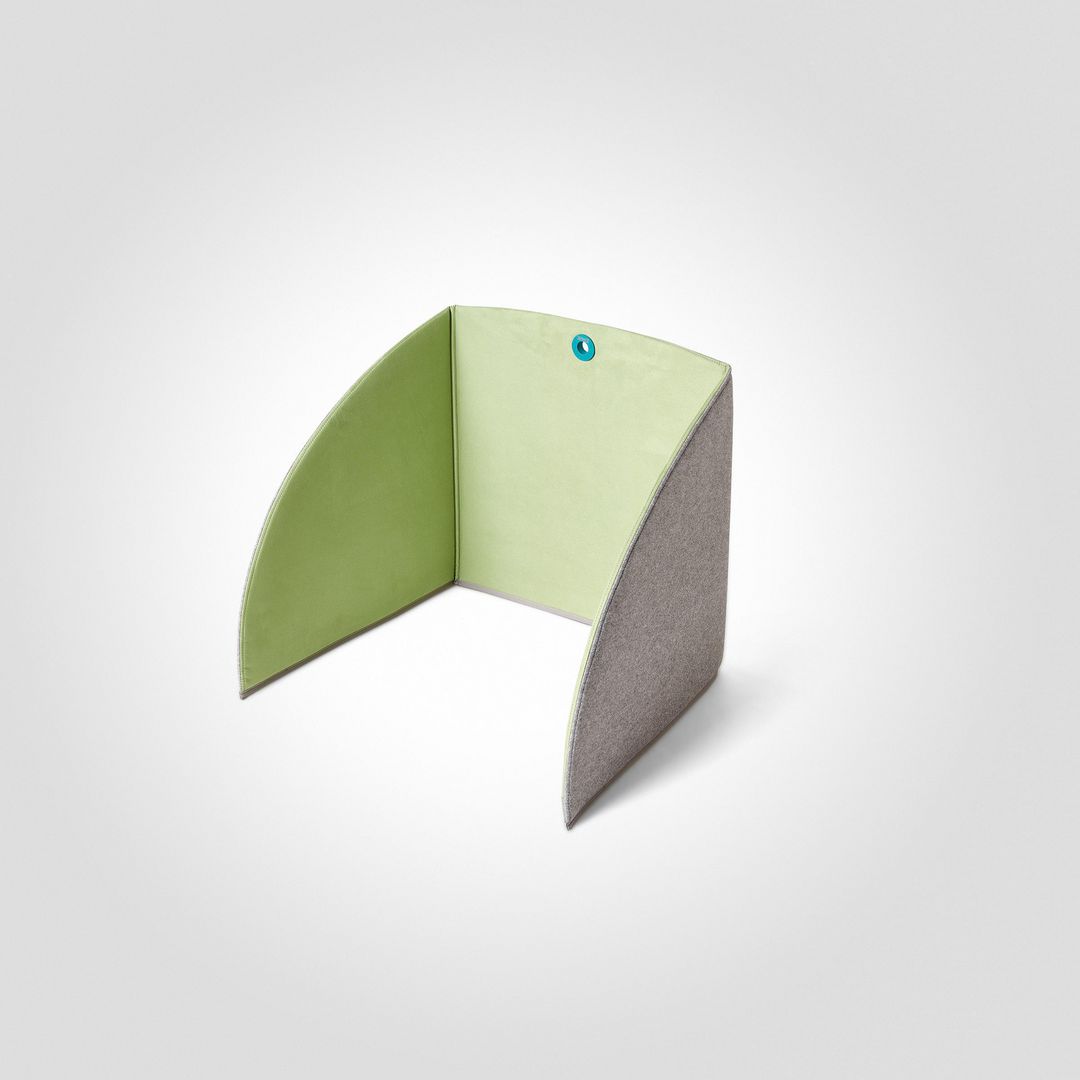 MATTING Bordsskärm 80 cm, grön | Skolmöbler och inredning - Ljudabsorbenter - Bordskärmar | Kontorsexperten