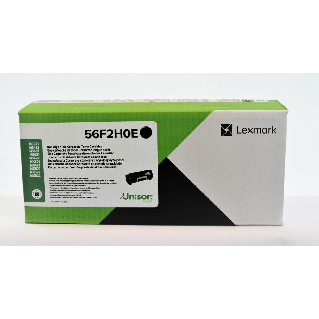 LEXMARK Toner LEXMARK 56F2H0E Svart | Toner och bläck - Tonerkassetter - Toner Lexmark | Kontorsexperten
