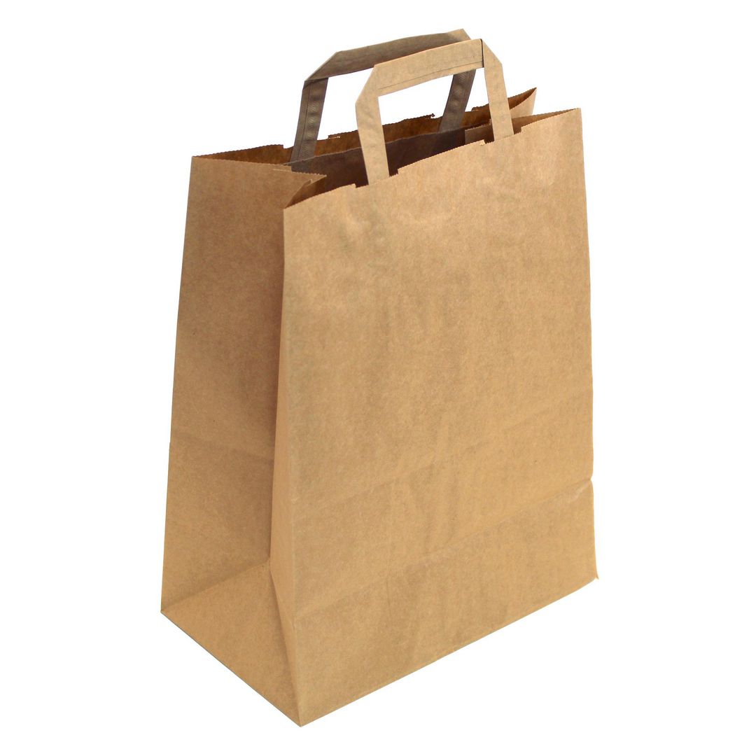 NORDISKT PAPPER Bärkasse papper 26L brun 200/fp | Emballage och lagerutrustning - Bärkassar och Påsar - Bärkasse - Papper | Kontorsexperten