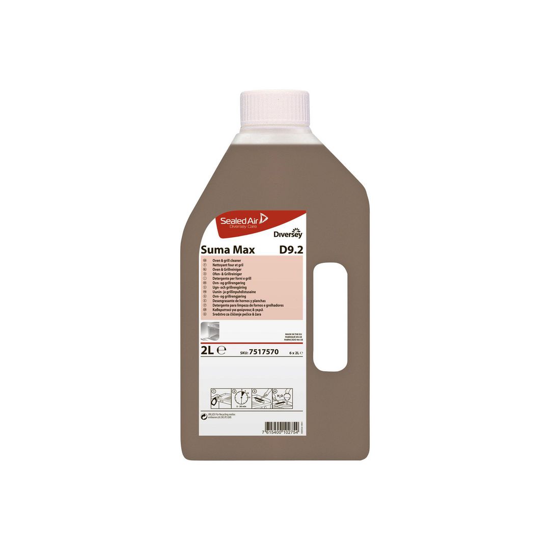 DIVERSEY Rengöringsmedel ugn/grill D9.2 2L | Städ och hygien - Rengöringsmedel - Köksrent | Kontorsexperten