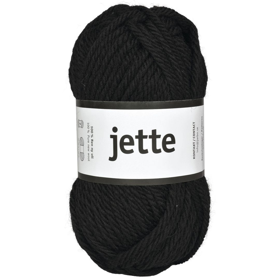JÄRBO GARN Ullgarn Jette 50g, svart | Skola och förskola - Hobbymaterial - Garn | Kontorsexperten