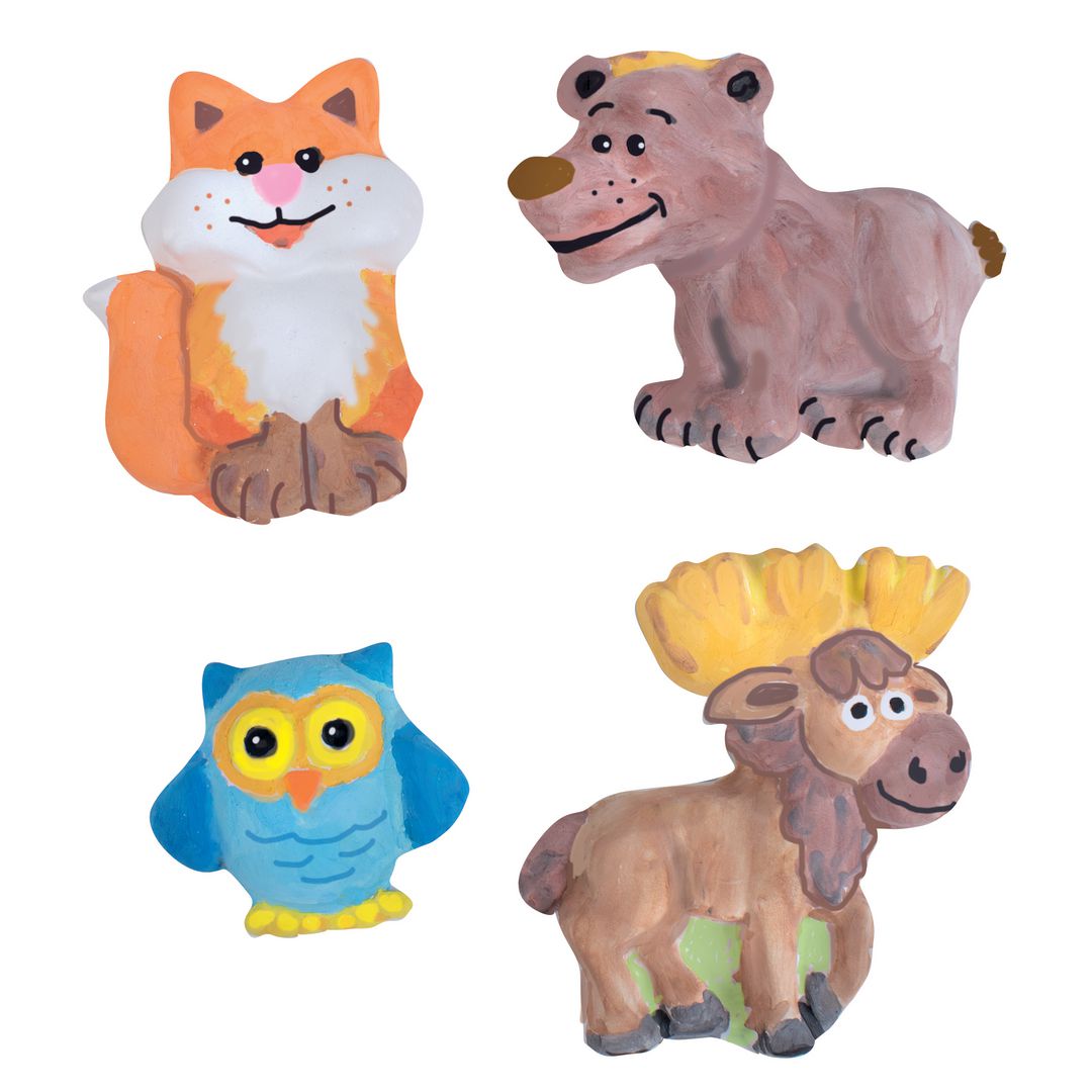 PLAYBOX Gjutformar skogsdjur | Skola och förskola - Bild och form - Hobbygips med tillbehör | Kontorsexperten