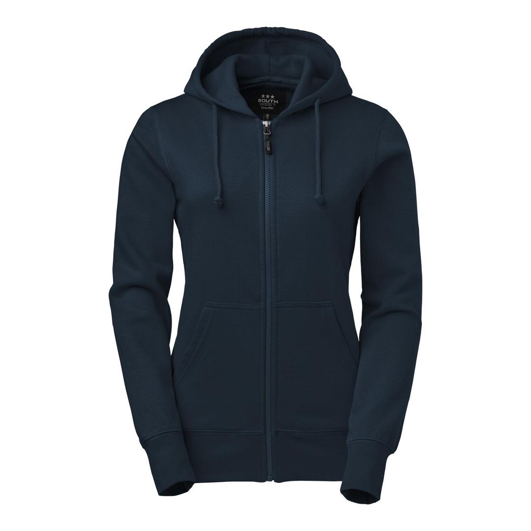 SOUTH WEST Hoodie zip Georgia dam ma S | Arbetskläder - Arbetströjor - Hoodies och luvtröjor | Kontorsexperten