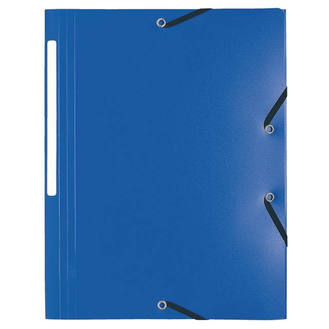 EXACOMPTA Gummibandsmapp 3-kl PP A4 blå | Kontorsmaterial - Mappar och plastfickor - Plastmappar och aktmappar | Kontorsexperten