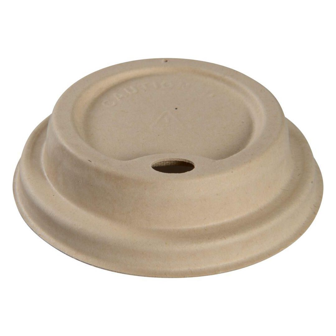 ABENA Lock Bagasse ø8cm 24cl brun 50/fp | Kök och servering - Engångsartiklar - Lock | Kontorsexperten