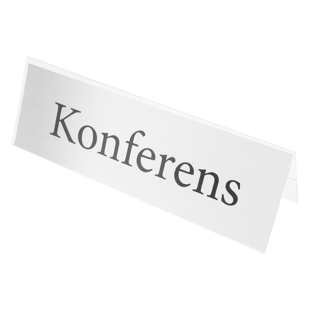 EXPOGRAF CARDKEEP Hållare bordsskylt transp 40x150mm | Kontorsmöbler och inredning - Namnskyltar och korthållare - Namnbrickor | Kontorsexperten