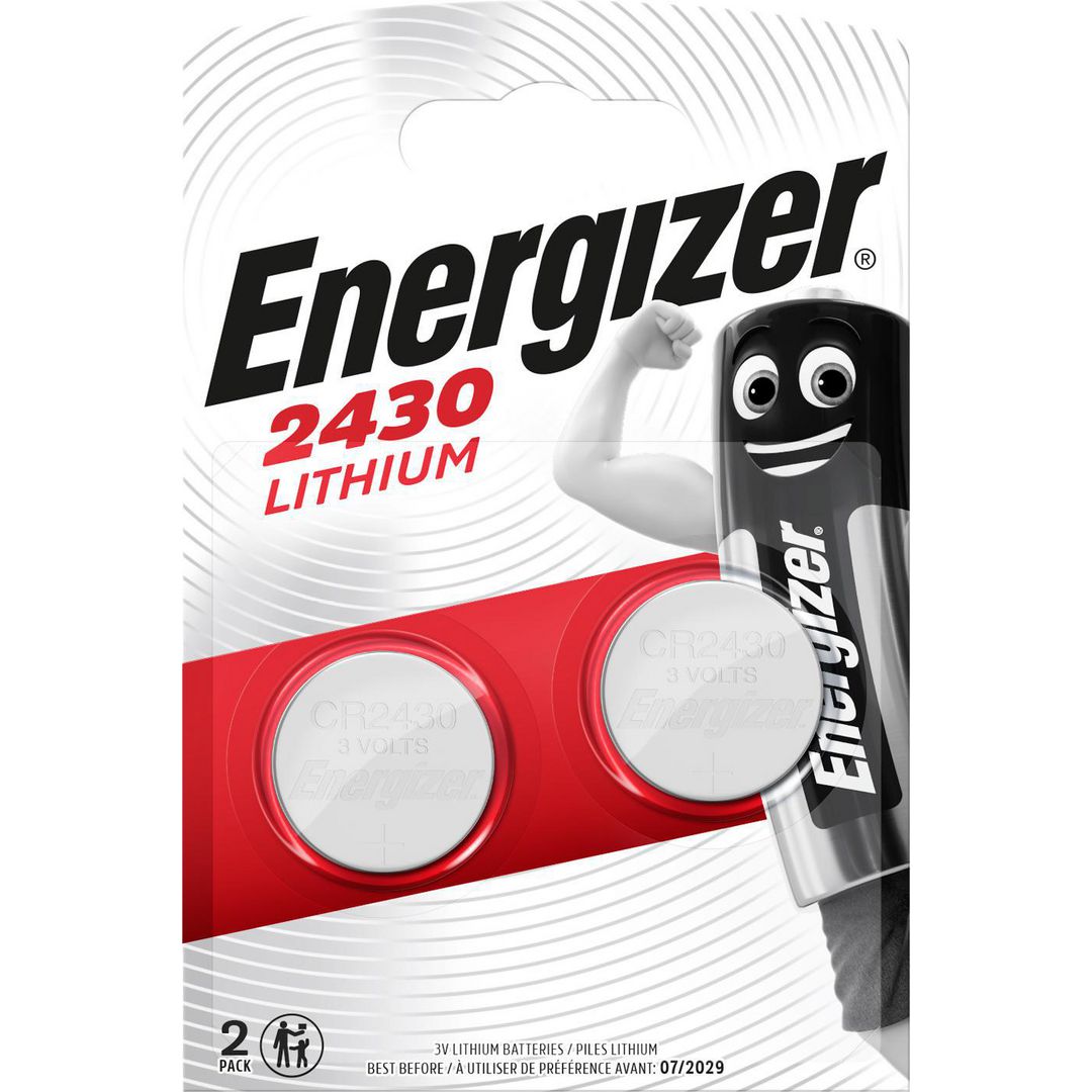 ENERGIZER Batteri Lithium CR2430 2/fp | Kontorsmaskiner - Batterier - Knappcellsbatterier | Kontorsexperten