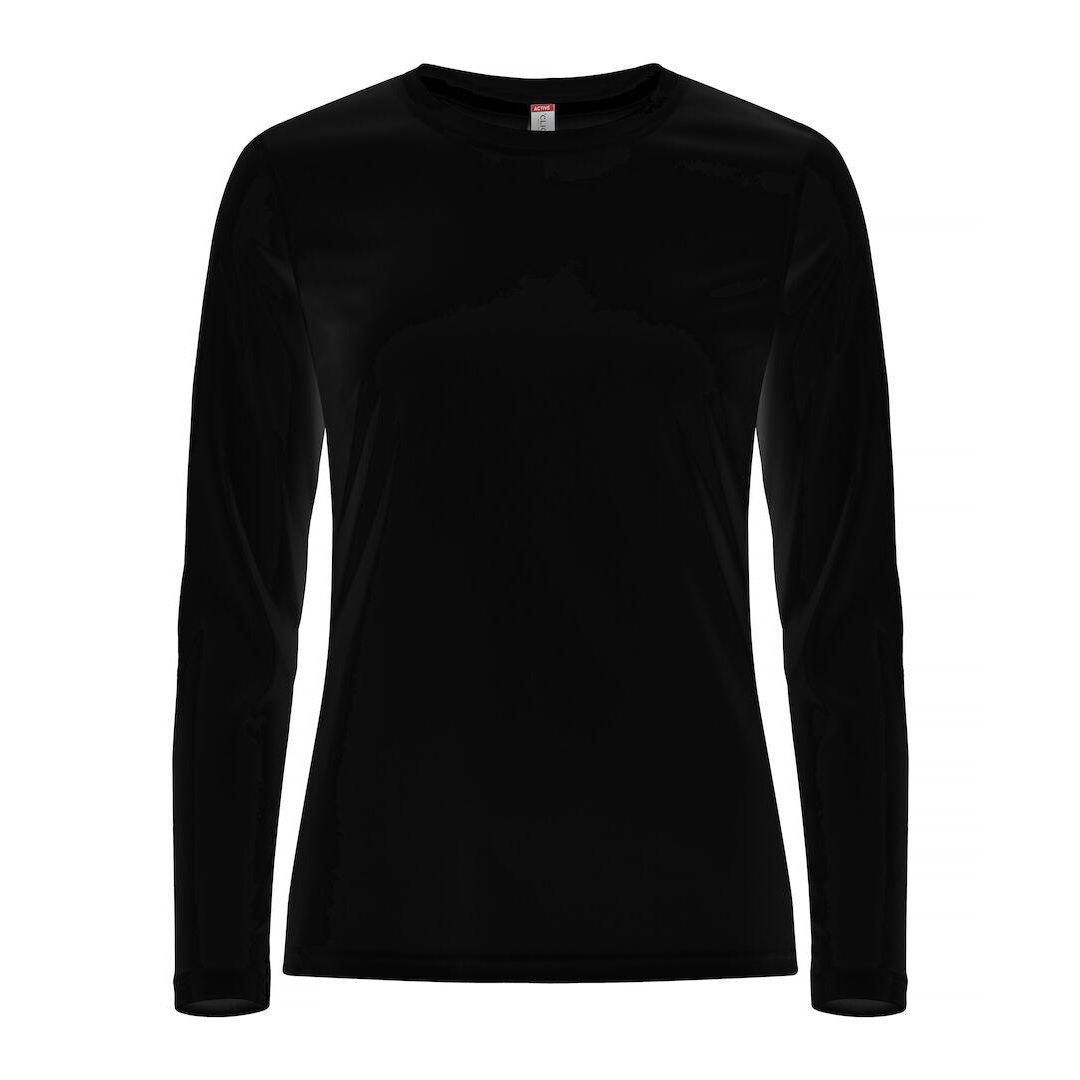 CLIQUE T-shirt funktion LÄ 029041 dam svart XL | Arbetskläder - Arbetströjor - Funktionströjor | Kontorsexperten