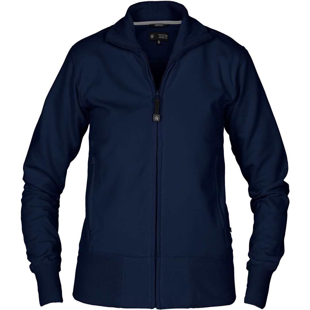 TEXSTAR Sweatjacka WC04 dam marin M | Arbetskläder - Arbetströjor - Sweatshirts och koftor | Kontorsexperten