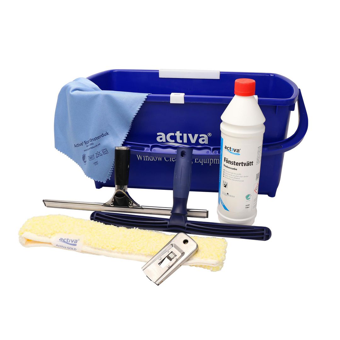 ACTIVA Fönsterputskit komplett | Städ och hygien - Fönsterrengöring - Fönsterredskap | Kontorsexperten