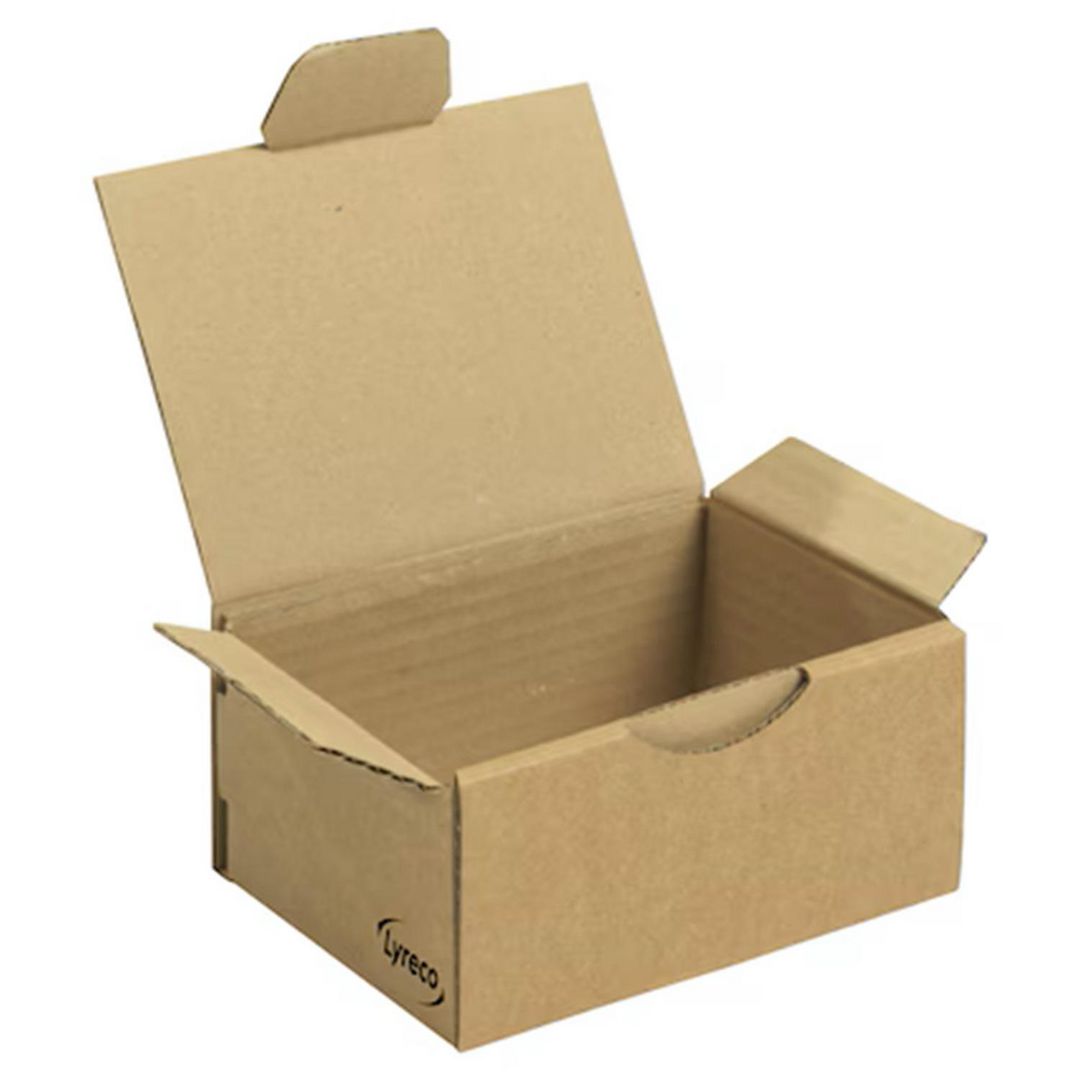LYRECO Wellåda låsklaff 430x300x120mm | Emballage och lagerutrustning - Lådor och well - Welllådor 1-lag - 370-500 mm | Kontorsexperten