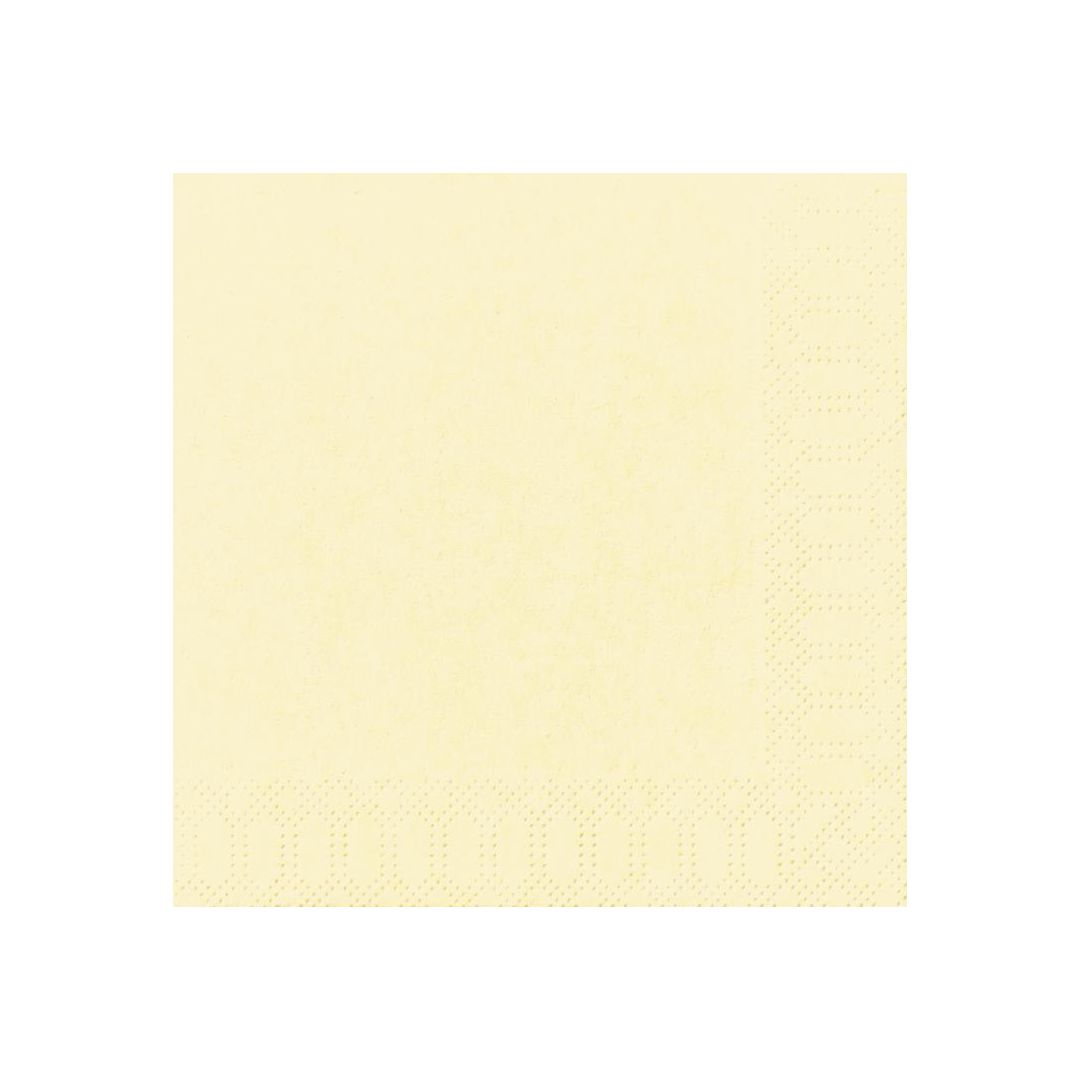 DUNI Servett 1-lags, enfärgad, 33 cm, krämfärgad 500/fp | Kök och servering - Servetter och dukar - Servett - 1-lagers | Kontorsexperten