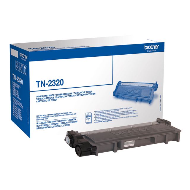 BROTHER Toner TN2320, svart | Toner och bläck - Tonerkassetter - Toner Brother | Kontorsexperten