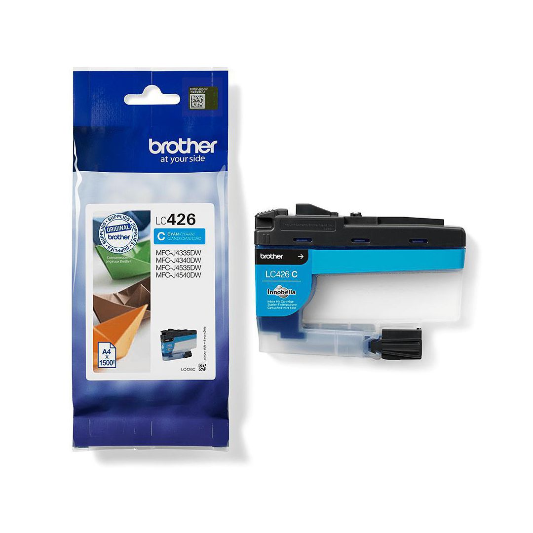 BROTHER Bläckpatron LC426C 1,5K Cyan | Toner och bläck - Bläckpatroner - Bläckpatroner Brother | Kontorsexperten