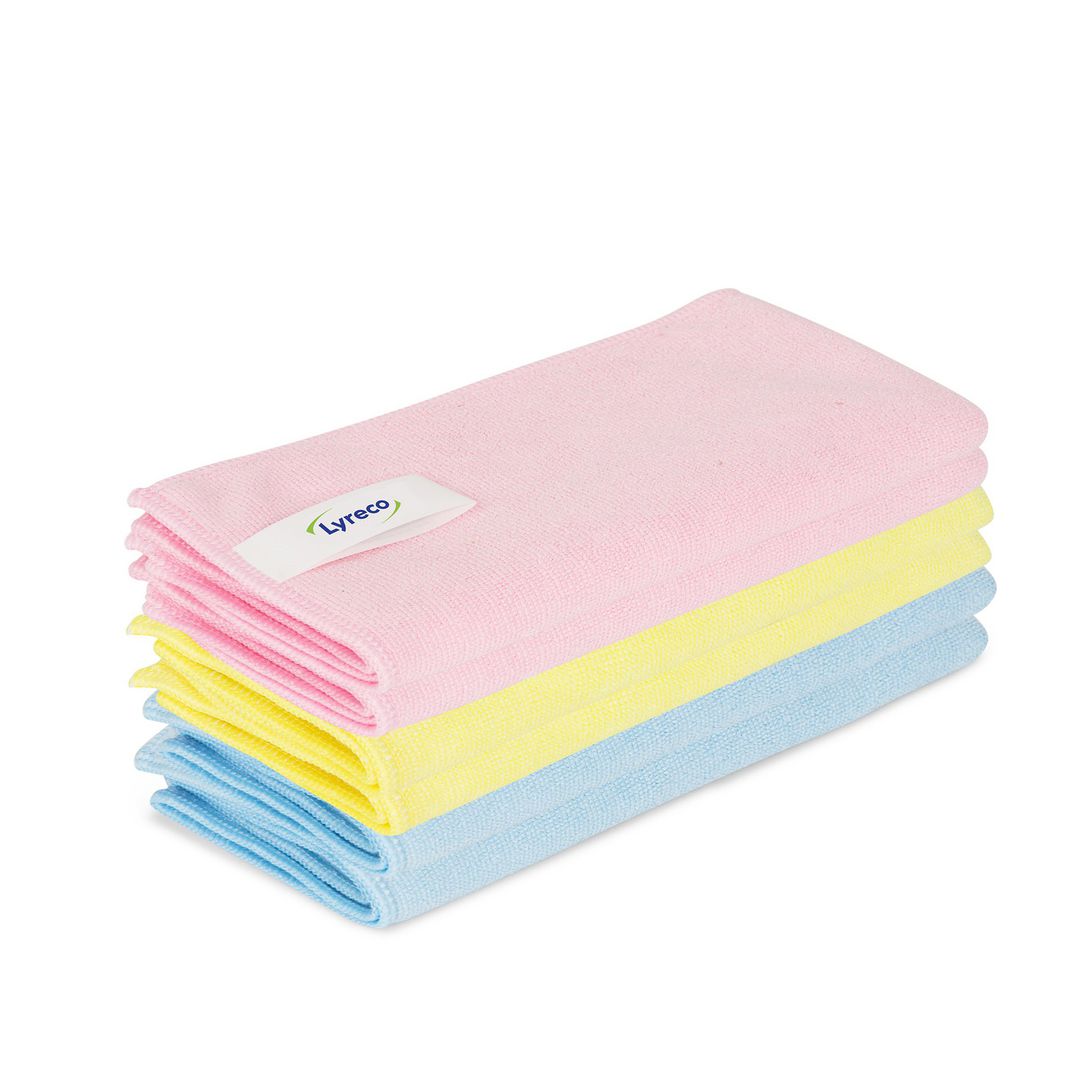 LYRECO Mikrofiberduk Pro 40x40cm sorterade färger 6/fp | Städ och hygien - Städdukar och diskdukar - Städdukar - Mikro | Kontorsexperten