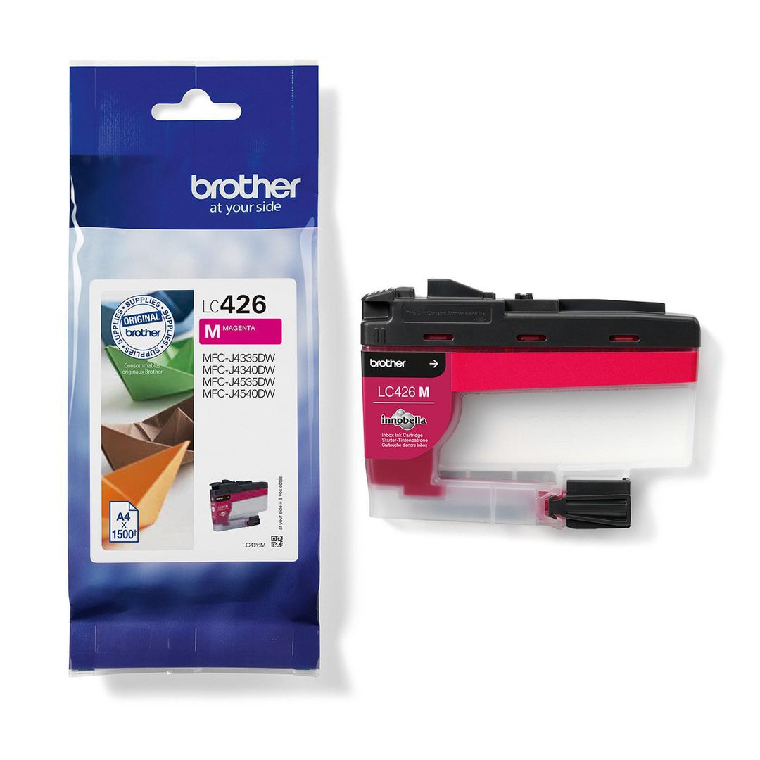 BROTHER Bläckpatron LC426M 1,5K Magenta | Toner och bläck - Bläckpatroner - Bläckpatroner Brother | Kontorsexperten