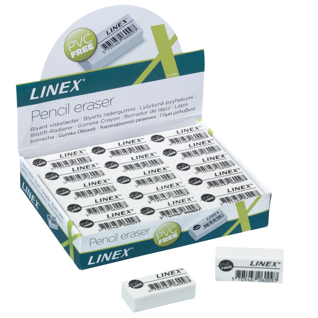 LINEX Radergummi 30/fp | Skola och förskola - Pennor och tillbehör - Radergummi | Kontorsexperten