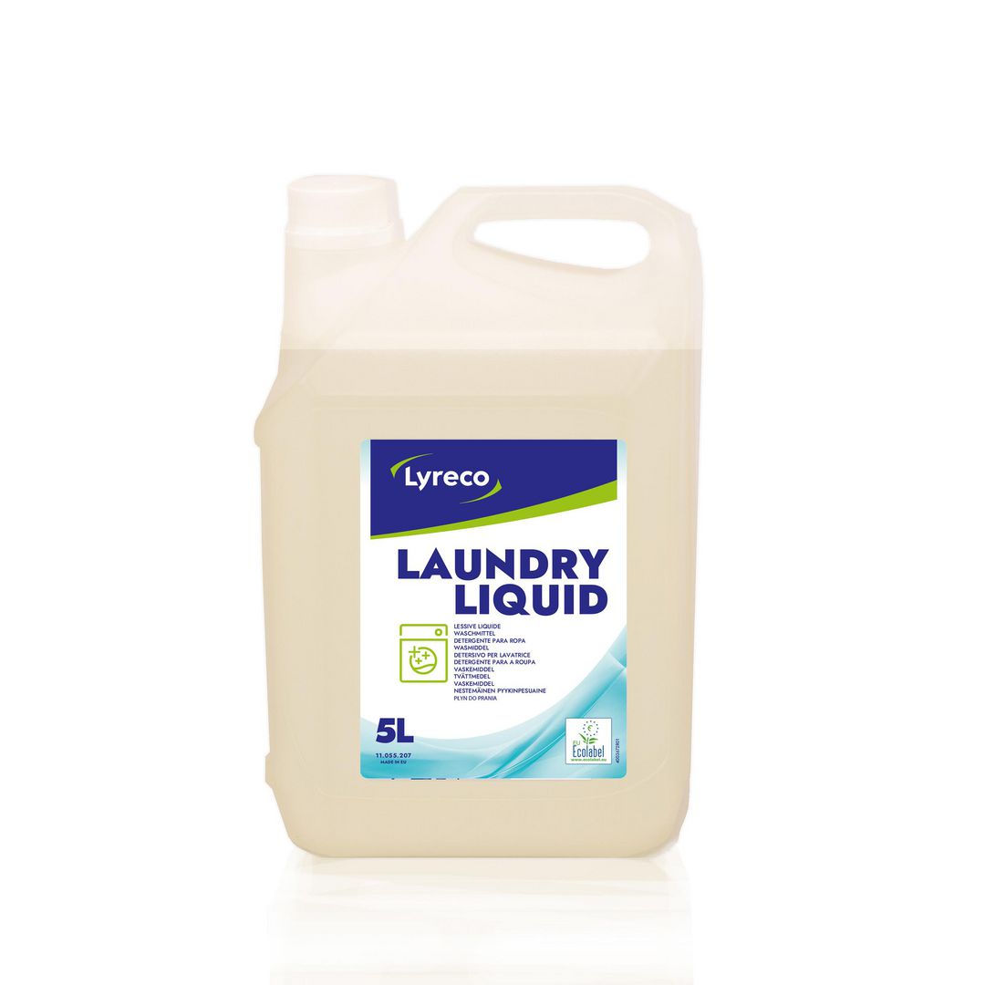 LYRECO Tvättmedel vit/kulör flytande 5L | Städ och hygien - Tvättmedel och klädvård - Tvättmedel | Kontorsexperten