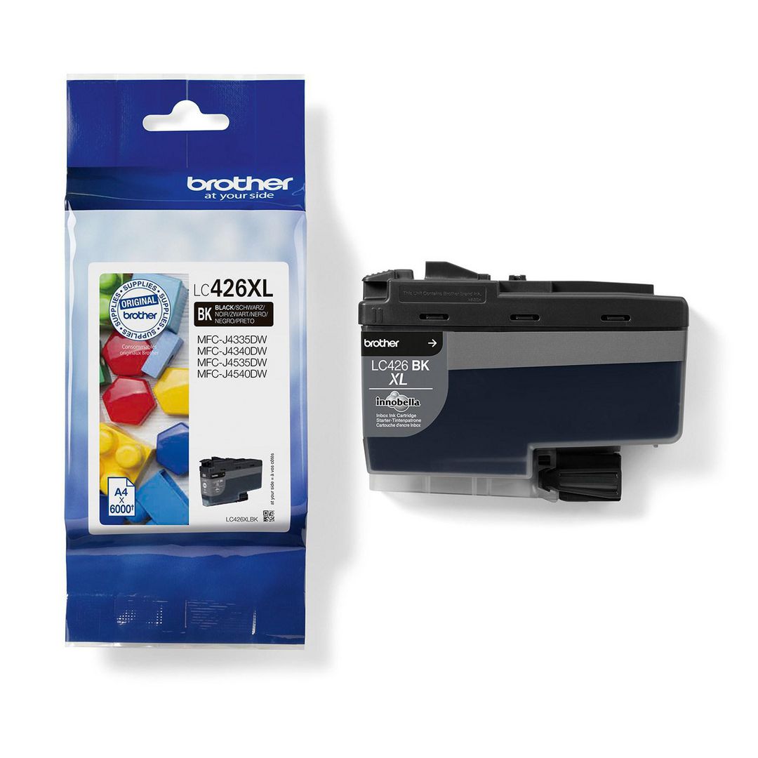 BROTHER Bläckpatron LC426XLBK 6K Svart | Toner och bläck - Bläckpatroner - Bläckpatroner Brother | Kontorsexperten
