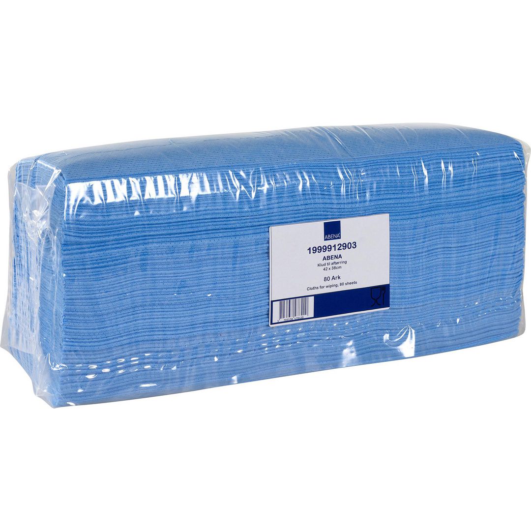 ABENA Rengöringsduk interfold blå 80/fp | Städ och hygien - Toalettpapper och torkpapper - Industritork | Kontorsexperten