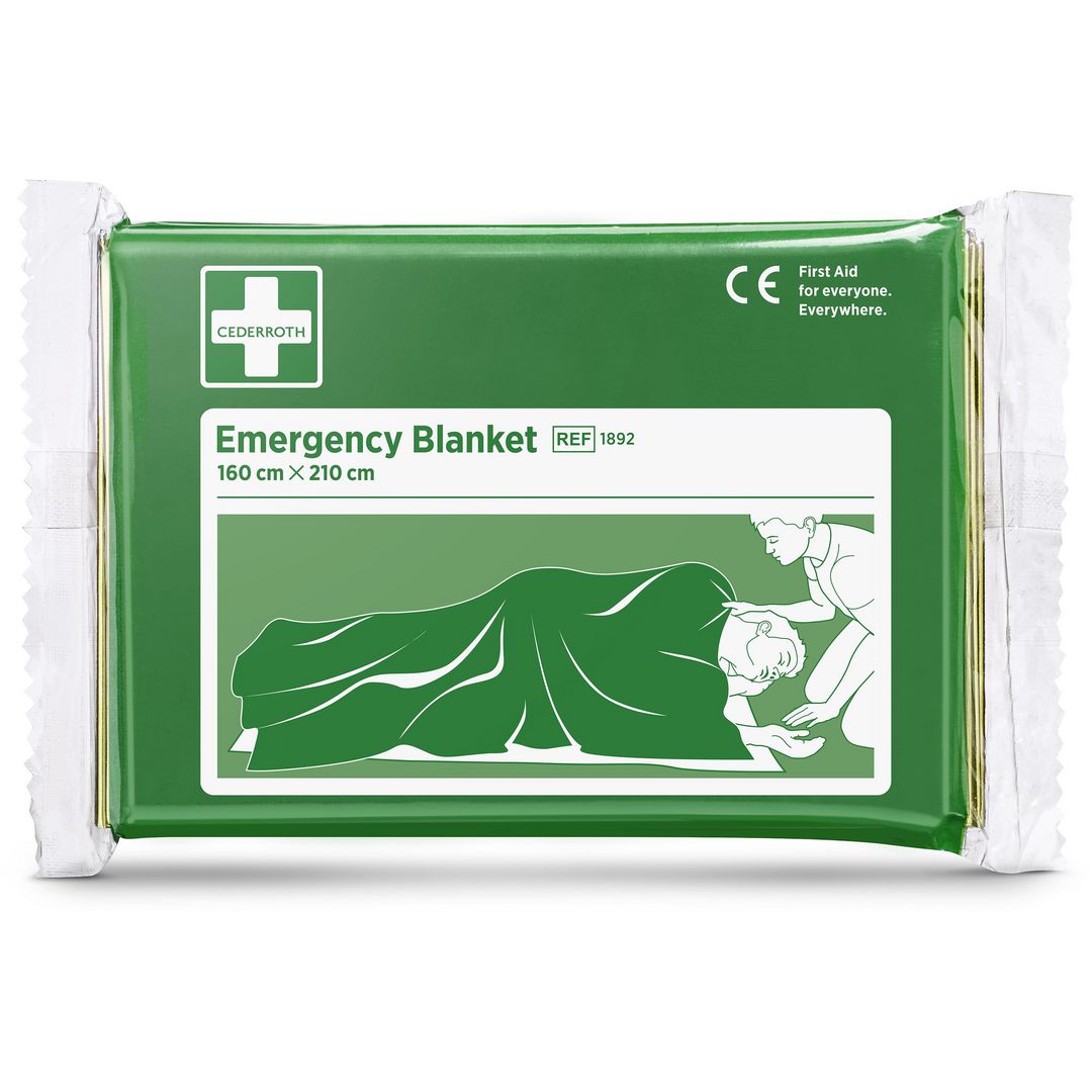 CEDERROTH Räddningsfilt | Skyddsutrustning - Första Hjälpen - Räddningsfiltar | Kontorsexperten